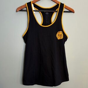 The Lion King Disney Size Small Adult Black and Yellow Racerback Tank